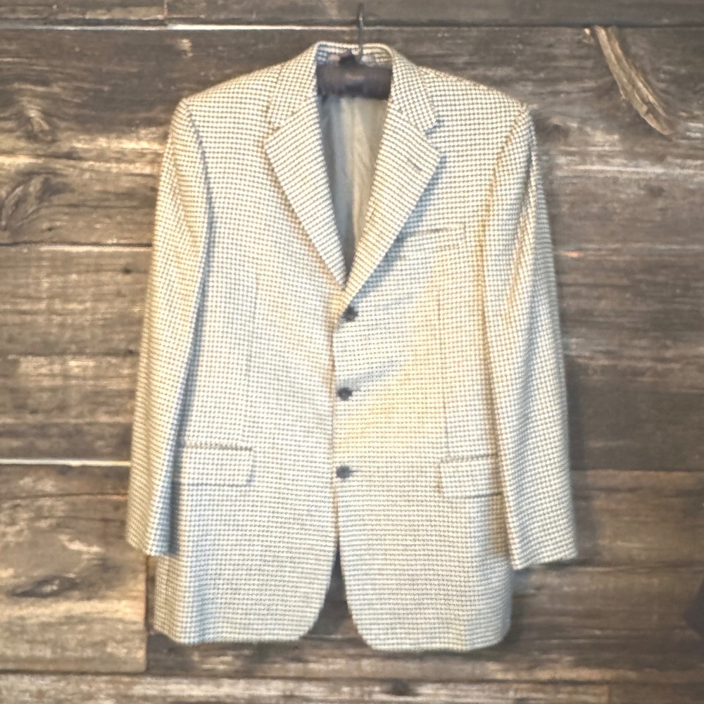 Hickey Freeman Premium Cashmere Houndstooth Blazer | Late 90s–Early 2000s‎
